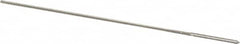 Alvord Polk - #61 High Speed Steel 4 Flute Chucking Reamer - Straight Flute, 0.035" Straight Shank, 1/2" Flute Length, 2-1/2" OAL - Exact Tooling