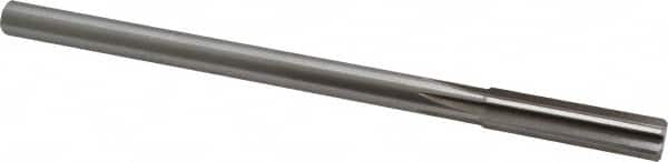 Alvord Polk - 1/2" High Speed Steel 6 Flute Chucking Reamer - Straight Flute, 0.4355" Straight Shank, 2" Flute Length, 8" OAL - Exact Tooling