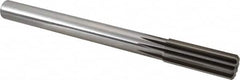 Alvord Polk - 25mm High Speed Steel 10 Flute Chucking Reamer - Straight Flute, 7/8" Straight Shank, 2-3/4" Flute Length, 10-1/2" OAL - Exact Tooling