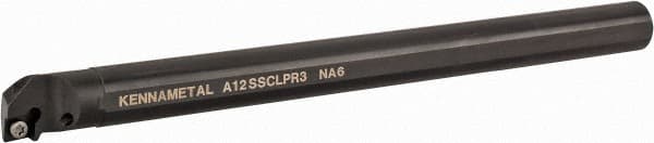 Kennametal - 23.62mm Min Bore Diam, 254mm OAL, 3/4" Shank Diam, A-SCLP Indexable Boring Bar - CP.. Insert, Screw Holding Method - Exact Tooling