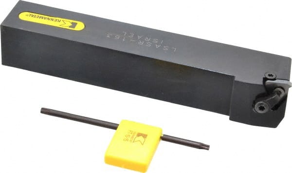 Kennametal - External Thread, Right Hand Cut, 25.4mm Shank Width x 25.4mm Shank Height Indexable Threading Toolholder - 152.4mm OAL, LT 16ER Insert Compatibility, LSAS Toolholder, Series LT Threading - Exact Tooling