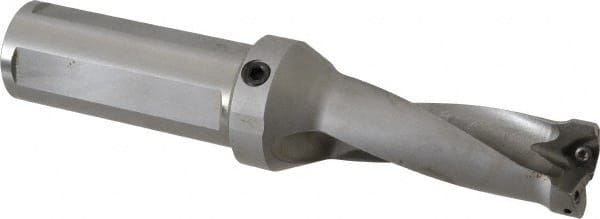 Kennametal - 3.3" Max Drill Depth, 2.5xD, 33.3mm Diam, Indexable Insert Drill - 2 Inserts, 1-1/2" Shank Diam, Straight Shank - Exact Tooling