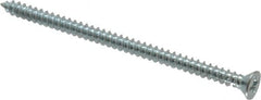 Value Collection - #8 Flat Head Phillips Sheet Metal Screw - Steel, 3" OAL, Grade 2 - Exact Tooling