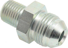 Eaton - 1/2" Tube OD, 37° Steel Flared Tube Male Connector - 1/4 NPT, Flare x MNPT Ends - Exact Tooling