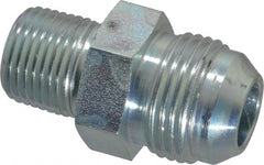 Eaton - 3/4" Tube OD, 37° Steel Flared Tube Male Connector - 1/2 NPT, Flare x MNPT Ends - Exact Tooling