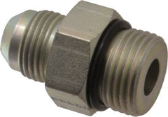 Eaton - 1/2" Tube OD, 37° Steel Flared Tube Straight Thread Connector - 5/8 ORB, Flared to Male SAE O-Ring Ends - Exact Tooling