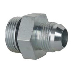 Eaton - 3/4" Tube OD, 37° Steel Flared Tube Straight Thread Connector - 1 ORB, Flared to Male SAE O-Ring Ends - Exact Tooling