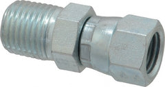 Eaton - 1/4" Tube OD, 37° Steel Flared Tube Female JIC 37° Swivel to Male Pipe Adapter - 1/4 NPT - Exact Tooling
