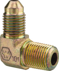 Eaton - 3/16" Tube OD, 37° Steel Flared Tube Male Elbow - 1/8 NPT, Flare x MNPT Ends - Exact Tooling