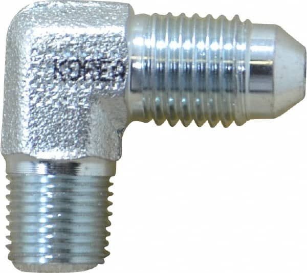 Eaton - 1/4" Tube OD, 37° Steel Flared Tube Male Elbow - 1/8 NPT, Flare x MNPT Ends - Exact Tooling