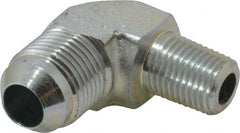 Eaton - 1/2" Tube OD, 37° Steel Flared Tube Male Elbow - 1/4 NPT, Flare x MNPT Ends - Exact Tooling