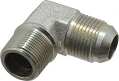 Eaton - 3/4" Tube OD, 37° Steel Flared Tube Male Elbow - 3/4 NPT, Flare x MNPT Ends - Exact Tooling