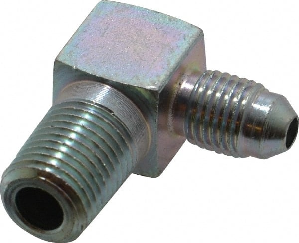 Eaton - 1/4" Tube OD, 37° Steel Flared Tube Male Elbow - 1/4 NPT, Flare x MNPT Ends - Exact Tooling