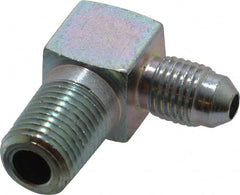 Eaton - 1/4" Tube OD, 37° Steel Flared Tube Male Elbow - 1/4 NPT, Flare x MNPT Ends - Exact Tooling