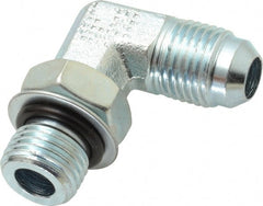 Eaton - 3/8" Tube OD, 37° Steel Flared Tube Straight Thread Elbow - 3/8 ORB, Flared to Male SAE O-Ring Ends - Exact Tooling