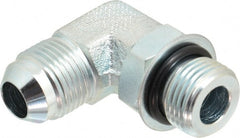 Eaton - 1/2" Tube OD, 37° Steel Flared Tube Straight Thread Elbow - 1/2 ORB, Flared to Male SAE O-Ring Ends - Exact Tooling