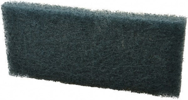3M - 10" Long x 4-5/8" Wide x 1/2" Thick Scouring Pad - Medium-Duty, Blue - Exact Tooling