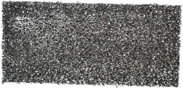 3M - 10" Long x 4-5/8" Wide x 1/2" Thick Cleansing Pad - Heavy-Duty, Black - Exact Tooling
