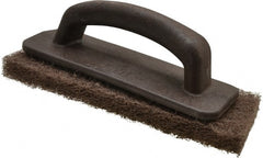 3M - 10" Long x 4.63" Wide x 1/2" Thick Hand Block with Cleansing Pad - Medium-Duty, Brown - Exact Tooling