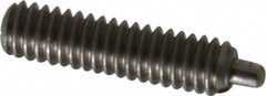 Gibraltar - 8-32, 5/8" Thread Length, 3/32" Plunger Projection, Stainless Steel Threaded Spring Plunger - 0.069" Max Plunger Diam, 5/8" Plunger Length, 0.7 Lb Init End Force, 2.3 Lb Final End Force, 0.05" Hex - Exact Tooling