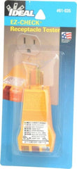 Ideal - 120 VAC Max Voltage, Receptacle Tester - Exact Tooling