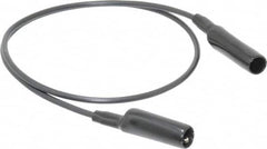 Pomona - Black Electrical Test Equipment Patch Cord - Use with Alligators Test Clips - Exact Tooling