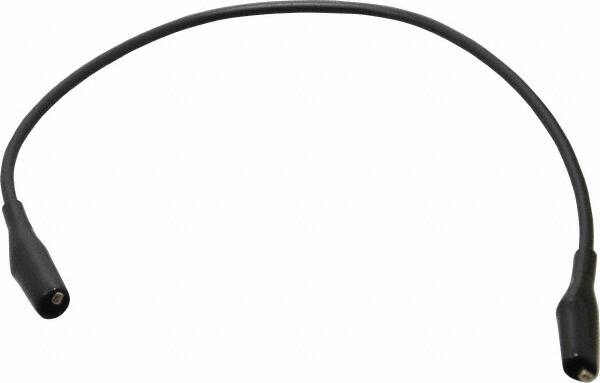 Pomona - Black Electrical Test Equipment Patch Cord - Use with Minigators, Test Clips - Exact Tooling
