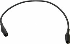 Pomona - Black Electrical Test Equipment Patch Cord - Use with Minigators, Test Clips - Exact Tooling