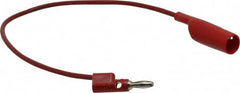 Pomona - Red Electrical Test Equipment Clip - Use with 0.300" Terminal, Banana Plugs - Exact Tooling
