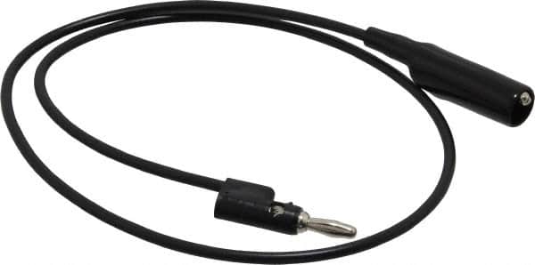Pomona - Black Electrical Test Equipment Clip - Use with 0.300" Terminal, Banana Plugs - Exact Tooling