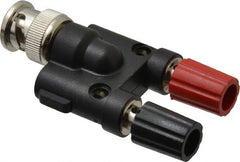 Pomona - Black Electrical Test Equipment Adapter - Use with Male BNC to Double Binding Posts - Exact Tooling