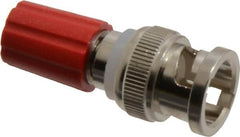 Pomona - Red Electrical Test Equipment Adapter - Use with Male BNC to Single Binding Posts - Exact Tooling