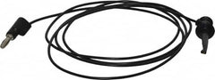 Pomona - Black Electrical Test Equipment Patch Cord - Use with Test Clips - Exact Tooling
