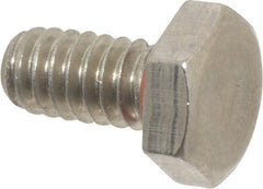APM HEXSEAL - 1/4-20, Grade 18-8 Stainless Steel, Self Sealing Hex Bolt - Passivated, 1/2" Length Under Head, Silicone O Ring, UNC Thread - Exact Tooling