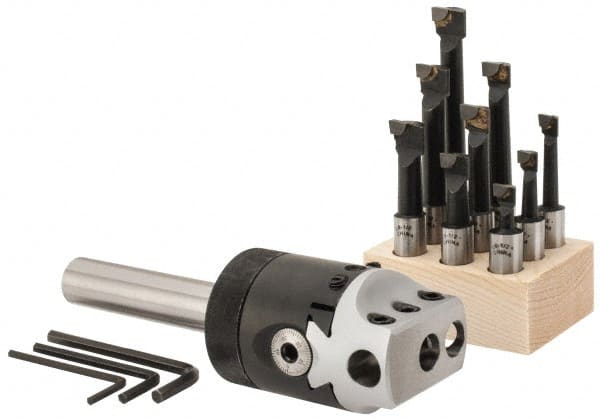 Value Collection - 2 Inch Body Diameter, Manual Offset Boring Head - Integral Shank, Straight Shank - Exact Tooling