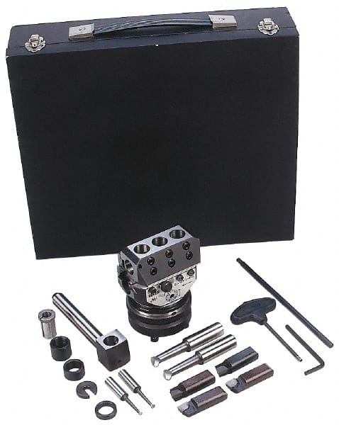 Narex - 7 Inch Body, 1-1/4 Inch Boring Bar Hole Diameter, Automatic Offset Boring and Facing Head - Exact Tooling