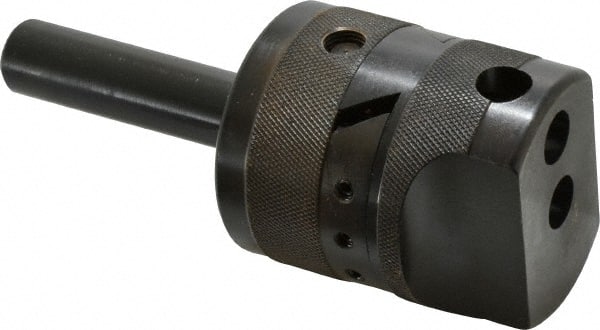 APT - 2-1/2" Body Diam, Manual Offset Boring Head - 4" Bore Diam, 1/2" Bar Hole Diam - Exact Tooling