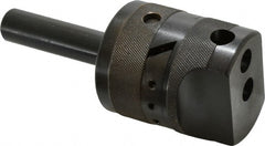 APT - 2-1/2" Body Diam, Manual Offset Boring Head - 4" Bore Diam, 1/2" Bar Hole Diam - Exact Tooling