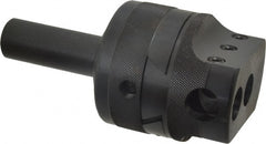 APT - 3" Body Diam, Manual Offset Boring Head - 4" Bore Diam, 3/4" Bar Hole Diam - Exact Tooling