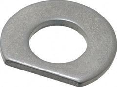 Made in USA - 5/16" Screw Size, 0.343" ID, 1008/1010 Steel Clipped Washer - 0.338 to 0.348" ID, 0.677 to 0.697" OD, 0.055 to 0.065" Thickness, Uncoated - Exact Tooling