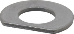 Made in USA - 3/8" Screw Size, 0.444" ID, 1008/1010 Steel Clipped Washer - 0.439 to 0.449" ID, 0.864 to 0.884" OD, 0.055 to 0.065" Thickness, Uncoated - Exact Tooling