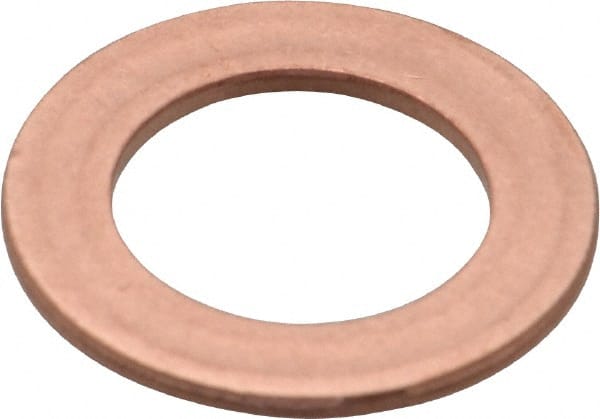 Made in USA - 0.064" Thick, 5/8" Inside x 1" OD, Round Shim - 9/16" Screw, Uncoated C-172 Copper - Exact Tooling
