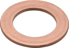 Made in USA - 0.064" Thick, 5/8" Inside x 1" OD, Round Shim - 9/16" Screw, Uncoated C-172 Copper - Exact Tooling