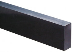 Made in USA - 1' x 3" x 1-1/2" Black Acetal Rectangular Bar - Exact Tooling