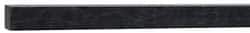 Made in USA - 4 Ft. Long x 1/2 Inch Wide x 1/2 Inch High, Acetal, Square Plastic Bar - Porosity Free, Black - Exact Tooling