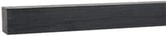 Made in USA - 4 Ft. Long x 3/4 Inch Wide x 3/4 Inch High, Acetal, Square Plastic Bar - Porosity Free, Black - Exact Tooling