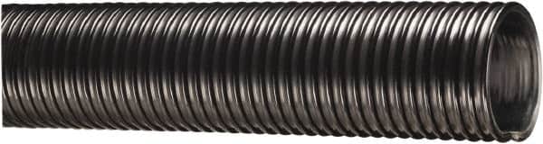 Kuriyama of America - 5" ID x 5.69" OD, 30 Max psi, 28 In. Hg, Dry Material Handling & Transfer Hose - Polyurethane Liner, PVC Cover, -40 to 150°F, 10" Bend Radius, 100' Coil Length, Black - Exact Tooling