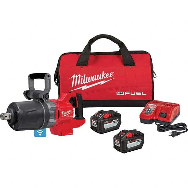 Milwaukee Tool - Cordless Impact Wrenches & Ratchets Voltage: 18.0 Drive Size (Inch): 1 - Exact Tooling