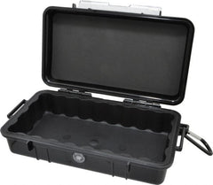 Pelican Products, Inc. - 5-9/16" Wide x 5-9/16" Deep x 2-5/8" High, Clamshell Hard Case - Black, Polycarbonate - Exact Tooling