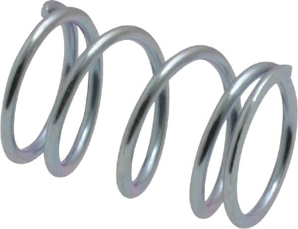 Value Collection - 0.48" OD, 0.047" Wire, 3/4" Free Length, Music Wire Compression Stock Springs Spring - 23.36 Lb Spring Rating - Exact Tooling